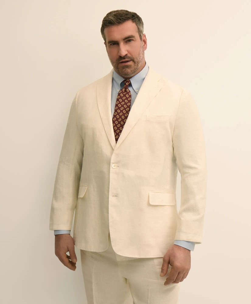 Men Big & Tall Linen Suit Jacket - Brooks Brothers
