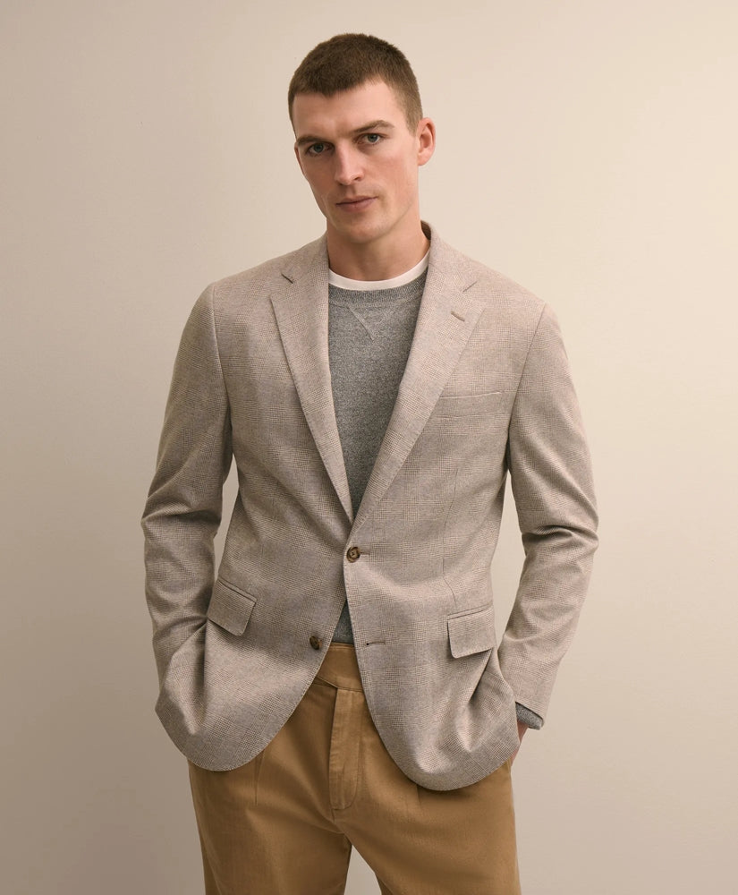 Men Classic Fit Cotton Jacquard Knit Sport Coat - Brooks Brothers US