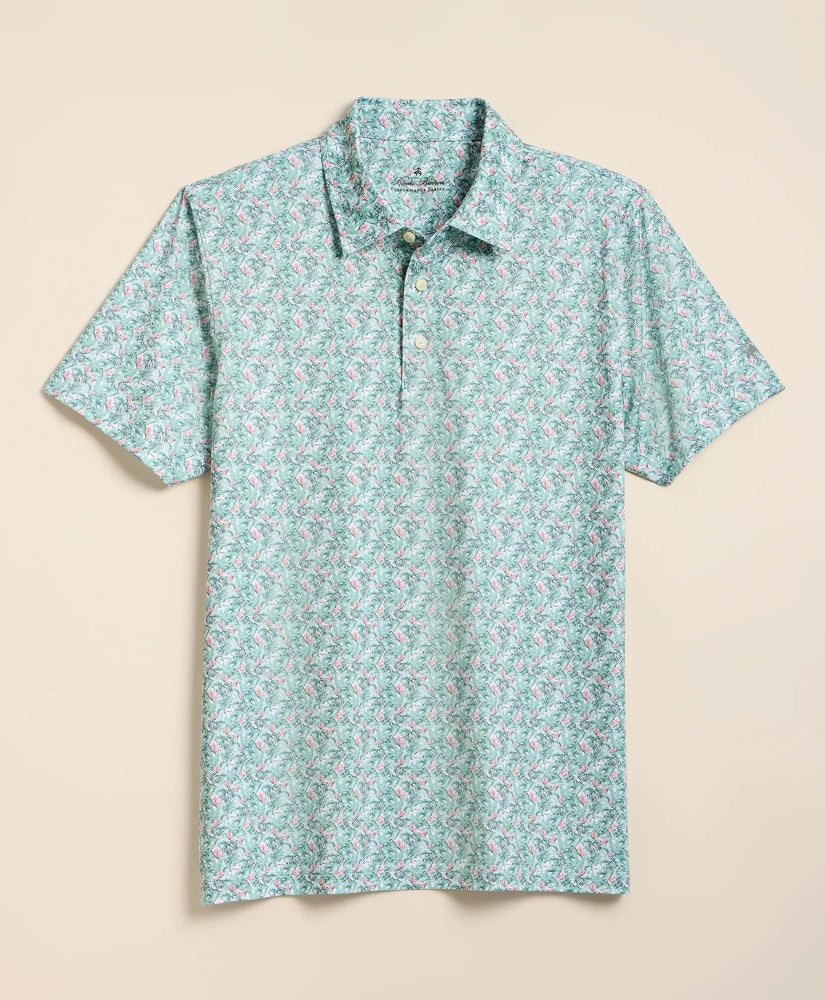 Men Performance Series Vintage Tropical Motif Polo Shirt - Brooks Brothers Online