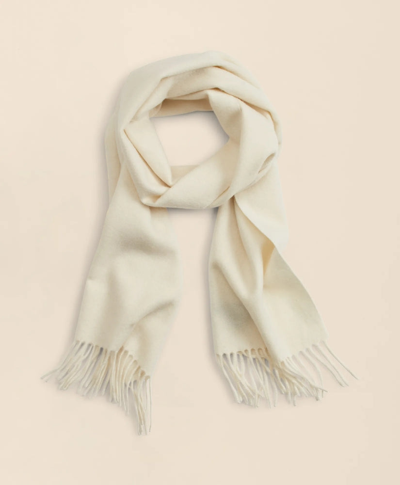 Men Cashmere Fringed Scarf - Brooks Brothers US