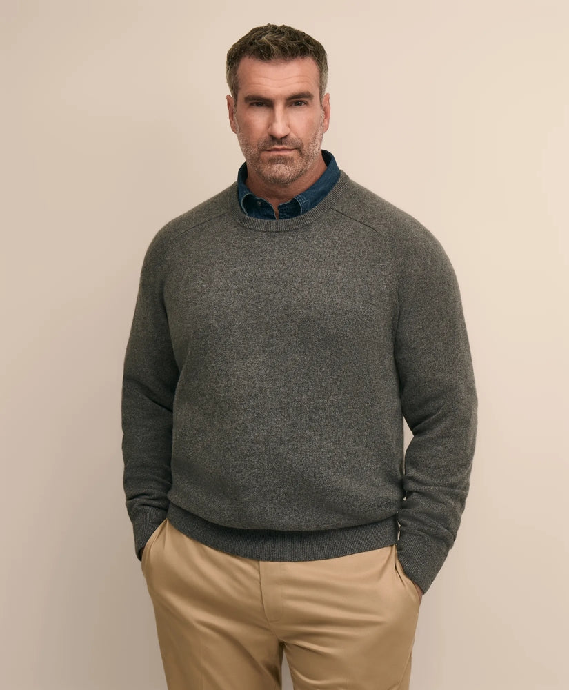 Men Big & Tall 3-Ply Cashmere Crewneck Sweater - Brooks Brothers Near me