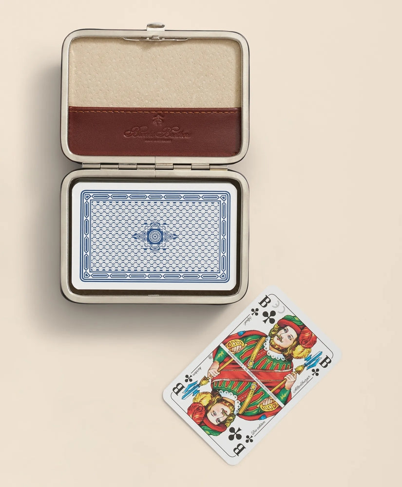 Men Travel Playing Cards With Calfskin Case - Brooks Brothers