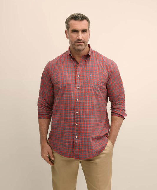 Sale Big & Tall Friday Shirt, Poplin Tartan - Brooks Brothers US