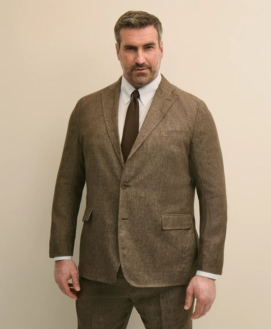 Men Big & Tall Linen Suit Jacket - Brooks Brothers