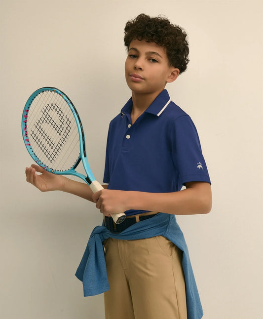 Boys Boys Pique Performance Series Polo - Brooks Brothers US