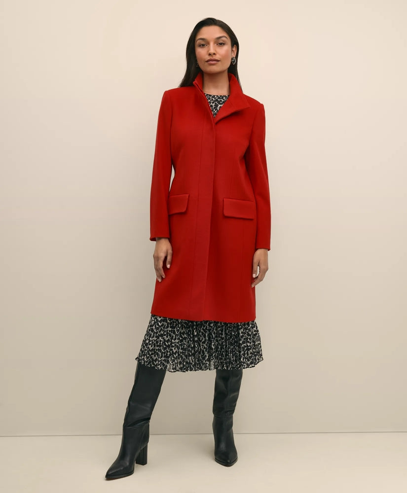 Women Brushed Wool Coat - Brooks Brothers Online