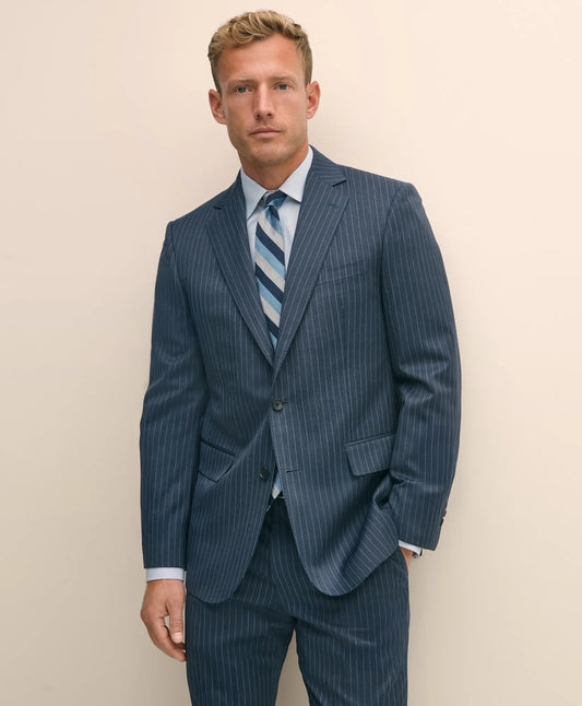 Tailored Classic Fit Wool Pinstripe 1818 Suit - Brooks Brothers US
