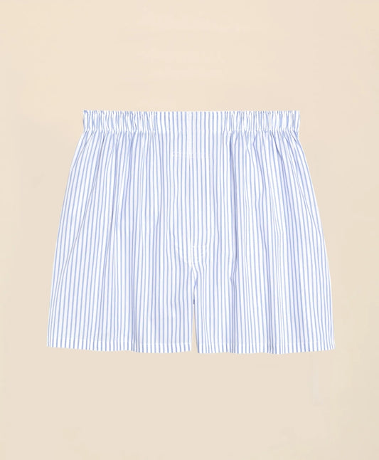 Men Cotton Broadcloth Ground Stripe Boxers - Brooks Brothers For sale