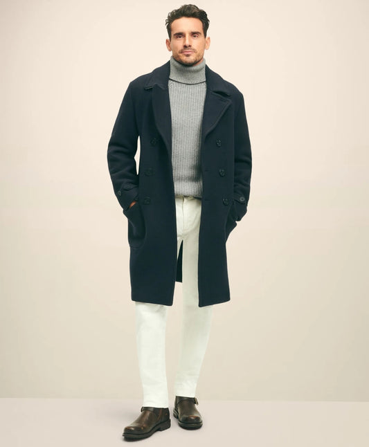 Men Double Faced Wool Top Coat - Brooks Brothers For sale