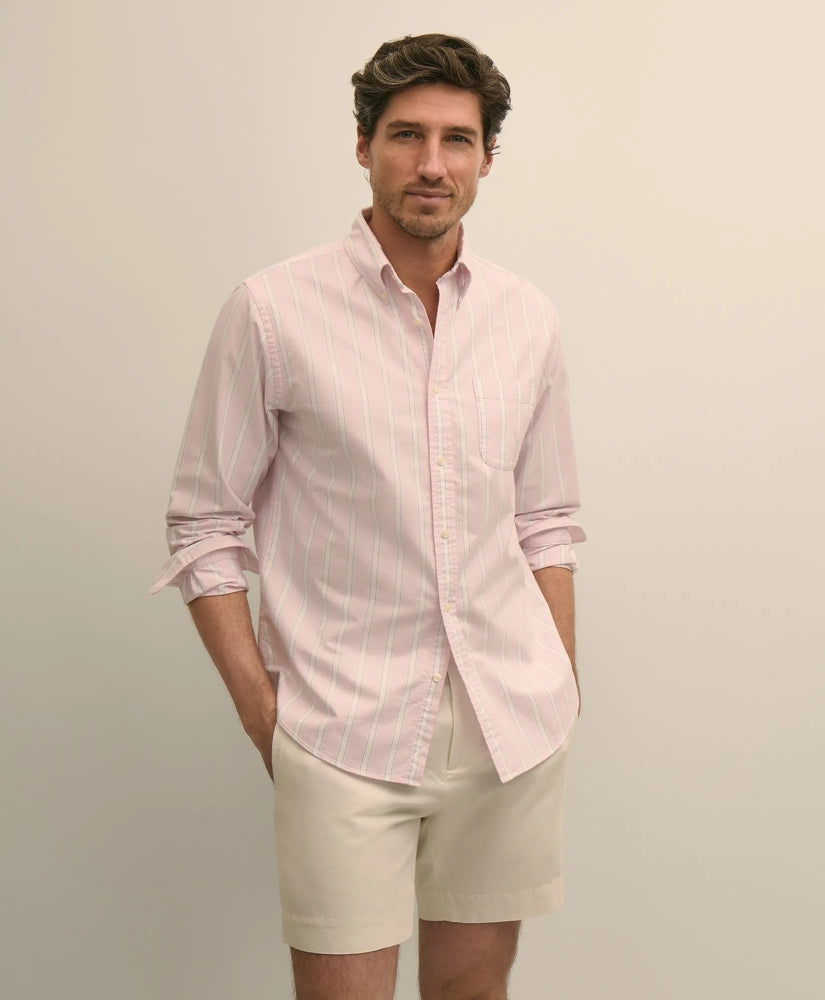 Men Friday Shirt, Oxford Stripe - Brooks Brothers On sale