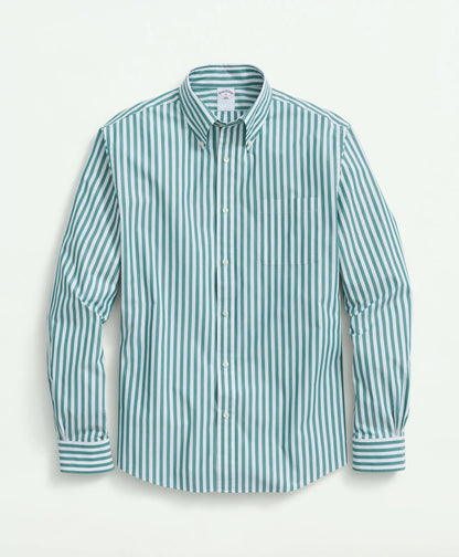 Men Friday Shirt, Poplin Butcher Striped - Brooks Brothers Outlet