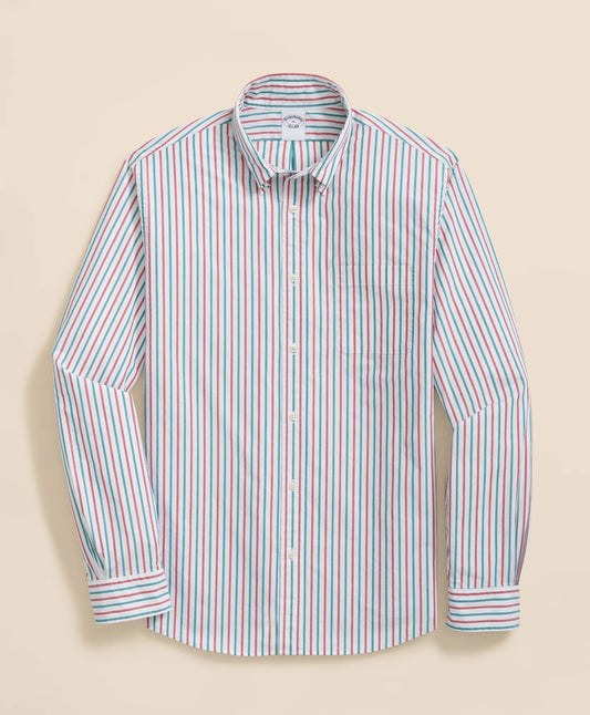 Sale Friday Shirt, Poplin Holiday Stripe - Brooks Brothers For sale