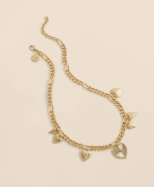 Women Gold-Toned Heart Charm Necklace - Brooks Brothers sale