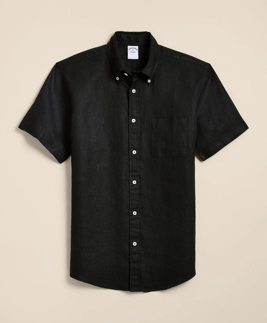 Shirts Irish Linen Short-Sleeve Sport Shirt - Brooks Brothers