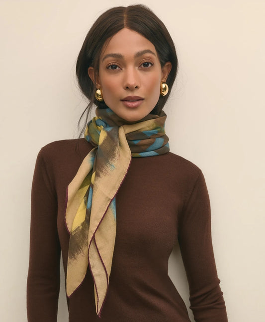 Sale Modal Cashmere Plaid Brush Stroke Scarf - Brooks Brothers Discount