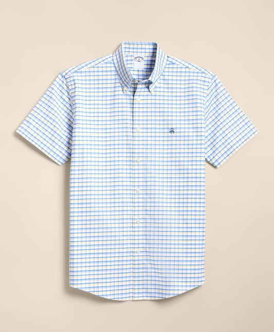 Men Non-Iron Oxford Polo Button-Down, Short-Sleeve Sport Shirt - Brooks Brothers For sale