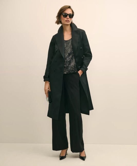 Sale Taffeta Belted Trench Coat - Brooks Brothers Online