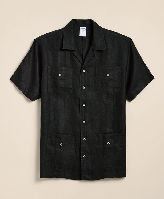 Shirts Irish Linen Short Sleeve Guayabera Shirt - Brooks Brothers Online