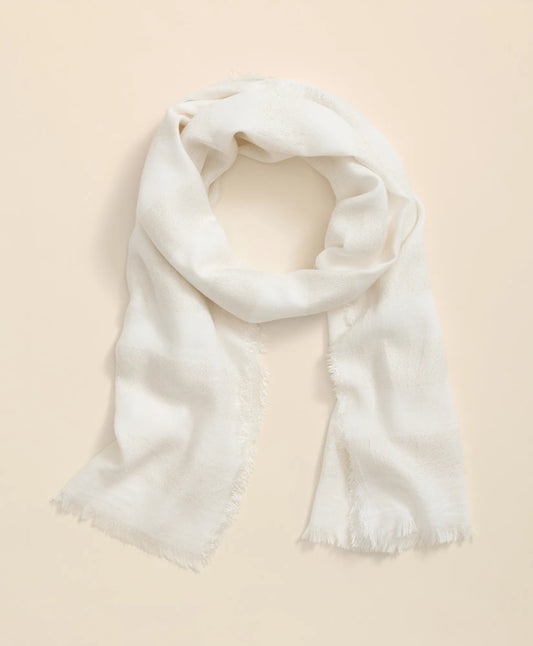 Sale Viscose-Modal-Cotton Blend Shimmer Stripe Scarf - Brooks Brothers Outlet