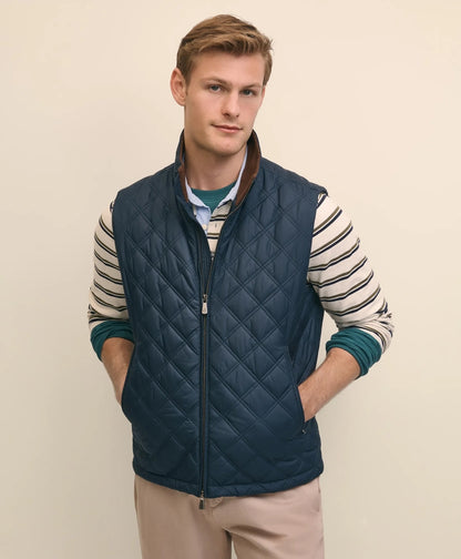 Men Paddock Diamond Quilted Vest