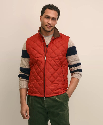 Men Paddock Diamond Quilted Vest