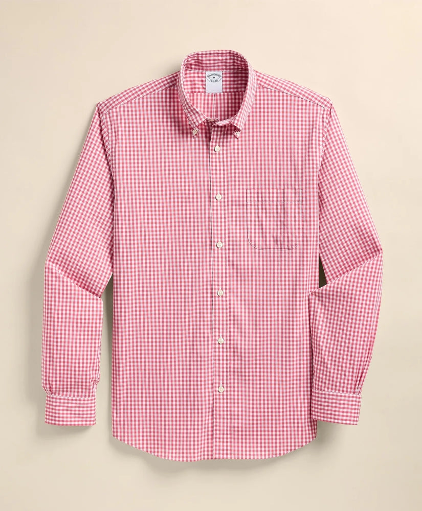 Shirts Performance Series Stretch Polo Button-Down Collar, Gingham Sport Shirt - Brooks Brothers On sale