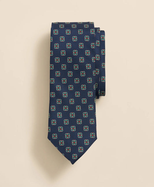 Men Silk Spaced Flower Tie - Brooks Brothers Discount