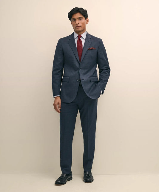 Men Slim Fit Wool Check 1818 Suit - Brooks Brothers On sale