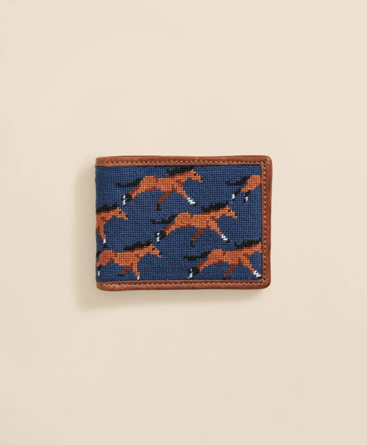 Sale Smathers & Branson Needlepoint Horse Wallet - Brooks Brothers US