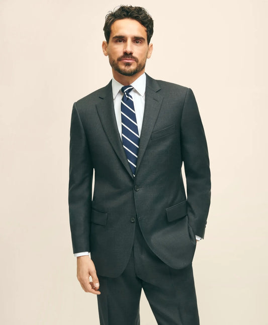 Tailored Traditional Fit Wool Tic 1818 Suit - Brooks Brothers Online