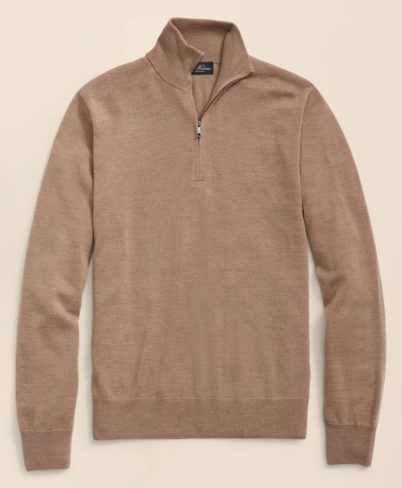 Men Ultimate Merino Wool Quarter-Zip Sweater - Brooks Brothers Gift