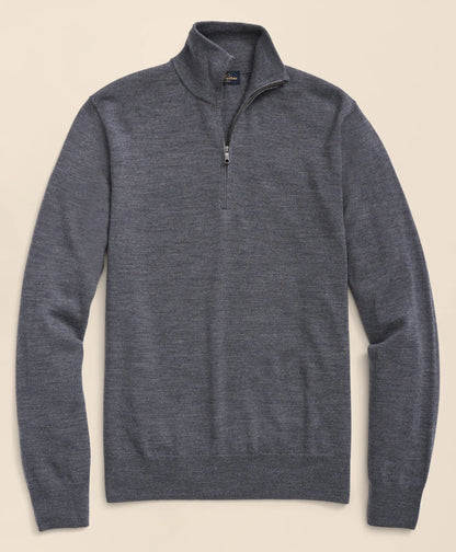 Men Ultimate Merino Wool Quarter-Zip Sweater - Brooks Brothers Gift