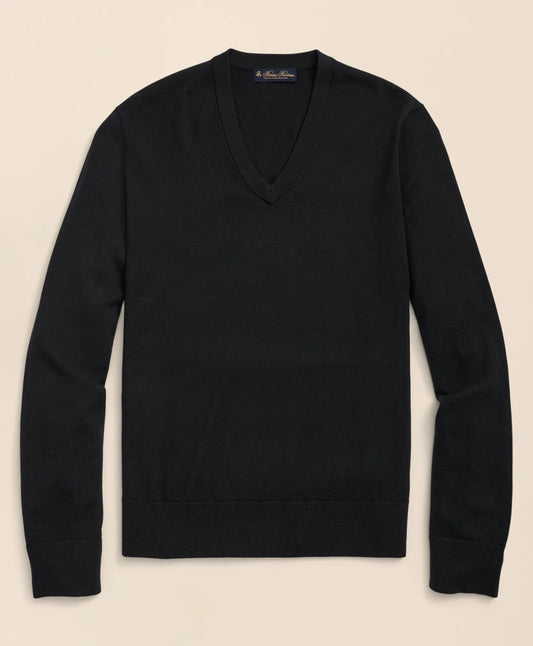 Men Ultimate Merino Wool V-Neck Sweater - Brooks Brothers Near me