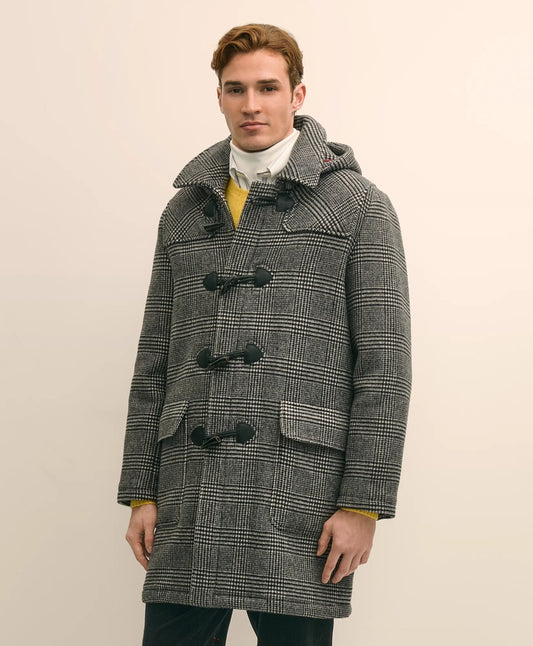 Sale Wool Glen Plaid Duffle Coat