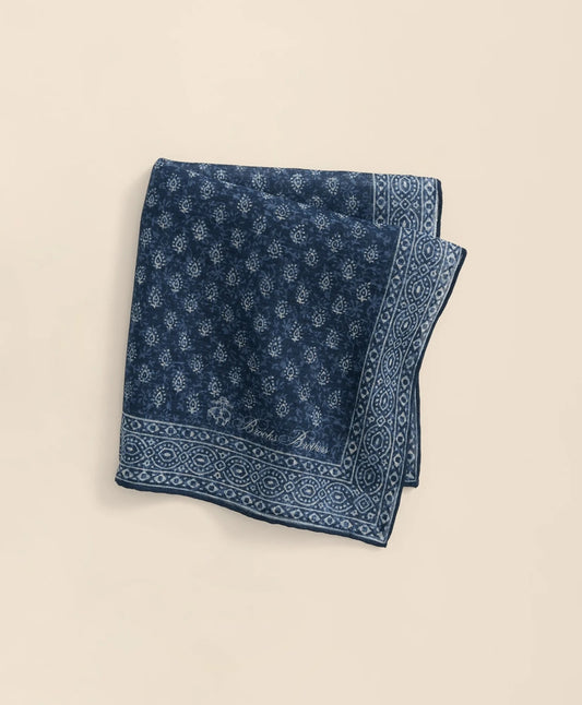 Men Batik Foulard Cotton-Linen Pocket Square - Brooks Brothers Near me