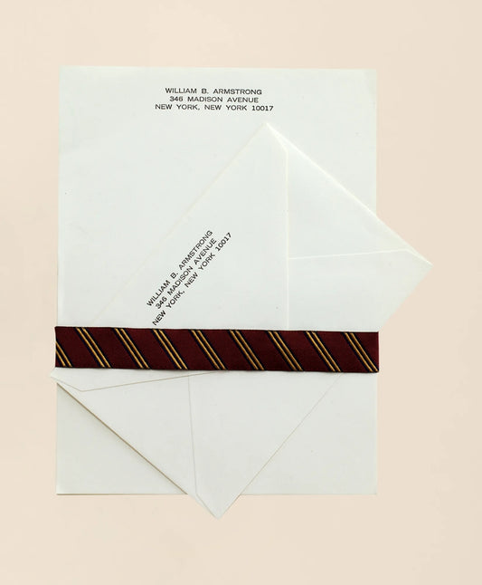 Men Letter Stationery - 50 Sheets & Envelopes - Brooks Brothers Gift