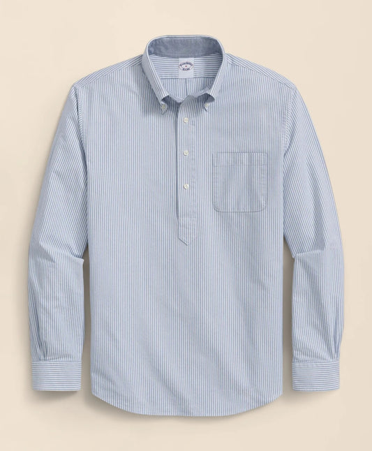 Men Friday Oxford Shirt, Striped Pop-Over - Brooks Brothers Gift