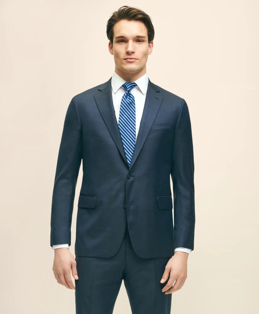 Tailored Classic Fit Wool Tic 1818 Suit - Brooks Brothers Online