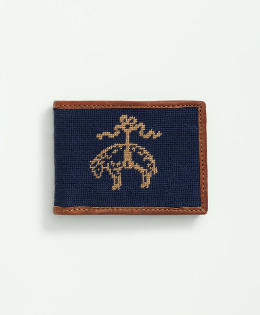 Men Smathers & Branson Cotton Needlepoint Billfold Wallet - Brooks Brothers US