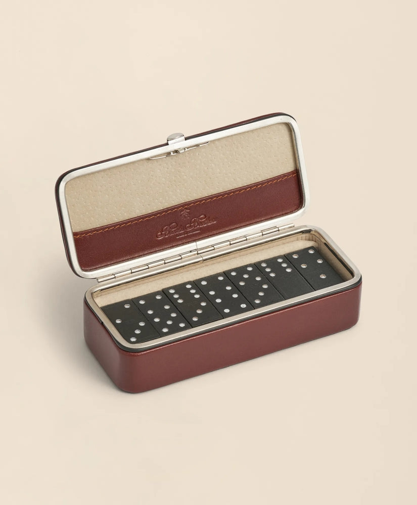 Men Travel Dominoes Game With Calfskin Case - Brooks Brothers For sale
