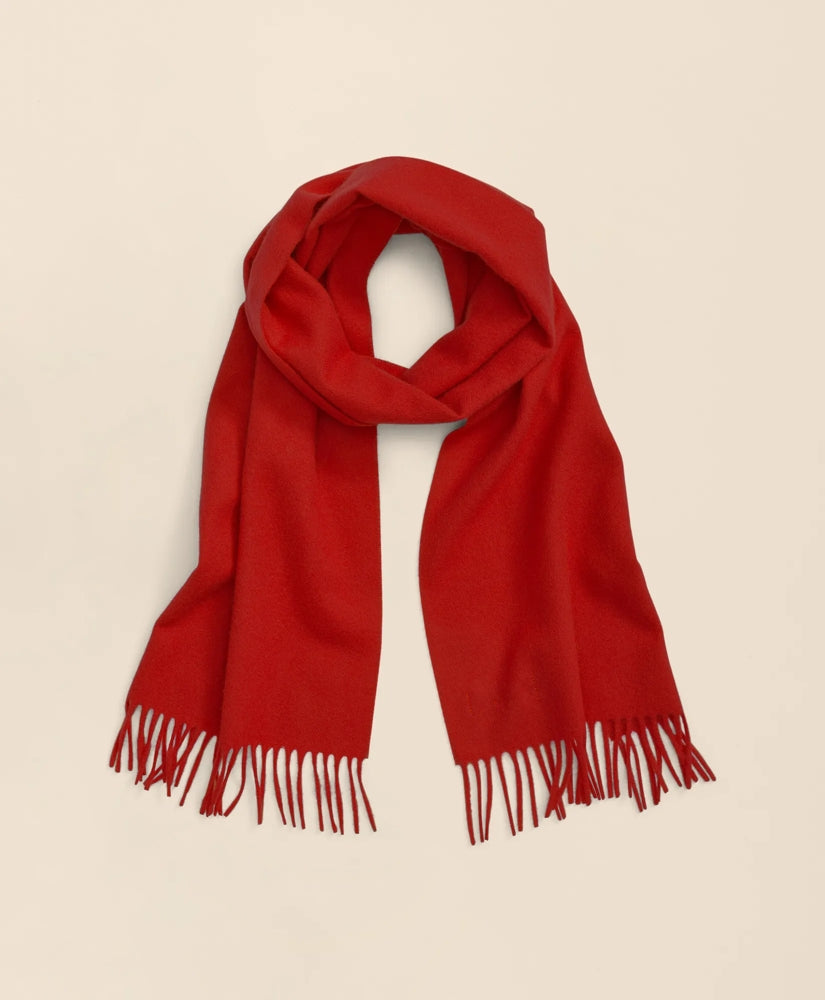 Men Cashmere Fringed Scarf - Brooks Brothers US