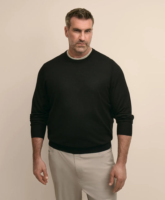 Men Big & Tall Ultimate Merino Wool Crewneck Sweater - Brooks Brothers Outlet