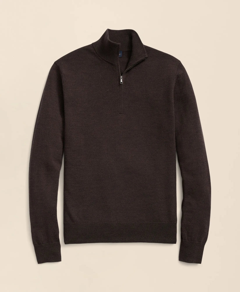 Men Ultimate Merino Wool Quarter-Zip Sweater - Brooks Brothers Gift