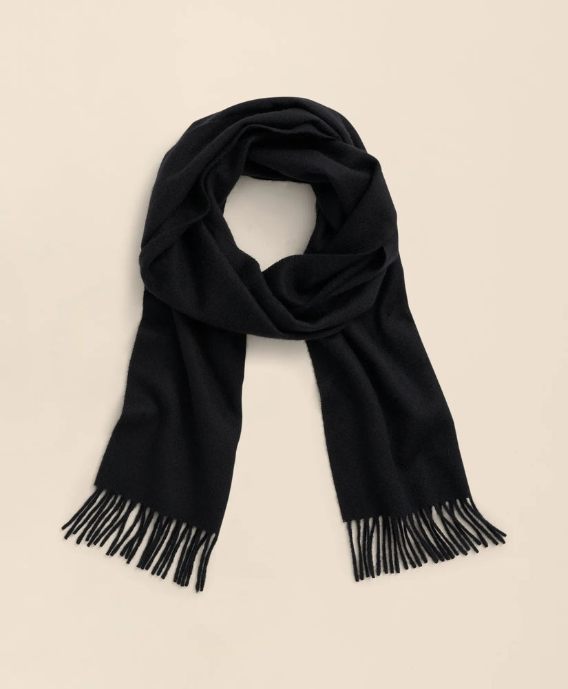 Men Cashmere Fringed Scarf - Brooks Brothers US