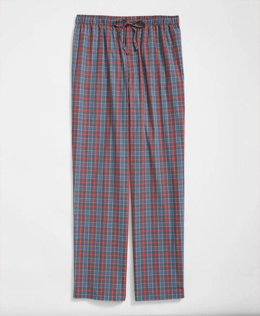 Sale Cotton Broadcloth Tartan Lounge Pants - Brooks Brothers Outlet