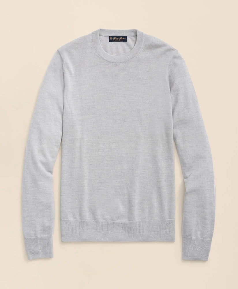 Men Ultimate Merino Wool Crewneck Sweater - Brooks Brothers US