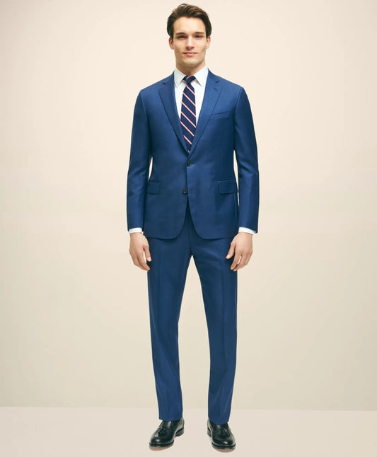 Tailored Classic Fit Wool Sharkskin 1818 Suit - Brooks Brothers For sale
