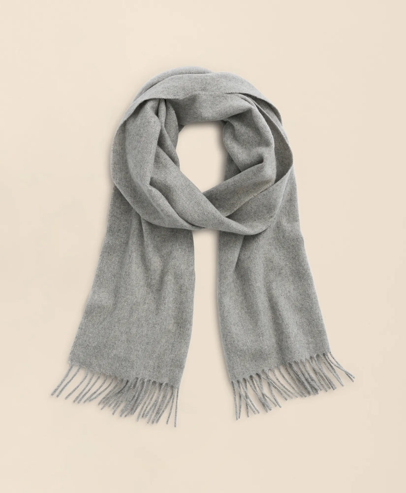 Men Cashmere Fringed Scarf - Brooks Brothers US