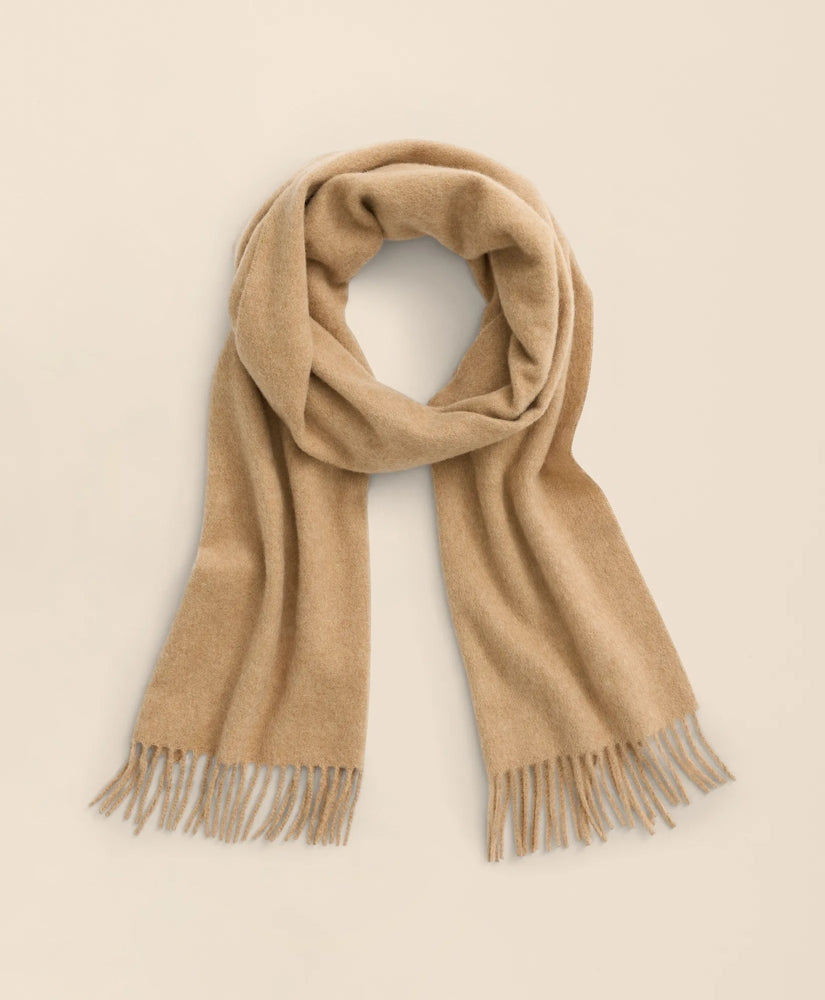 Men Cashmere Fringed Scarf - Brooks Brothers US