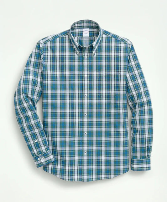 Sale Friday Shirt, Poplin Tartan - Brooks Brothers Outlet